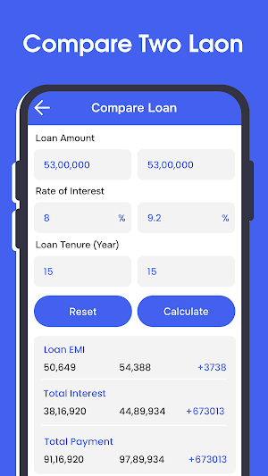 LoanCash - Loan EMI Calculator Screenshot 2