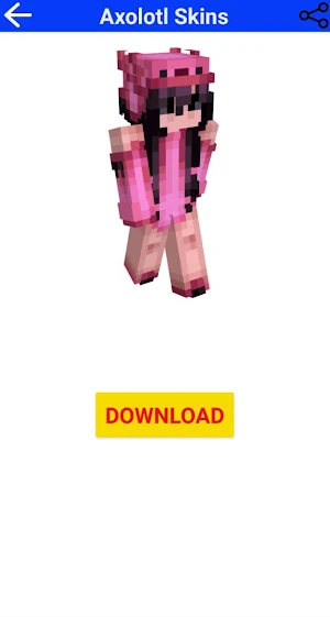 Axolotl Skins For Minecraft Screenshot 2