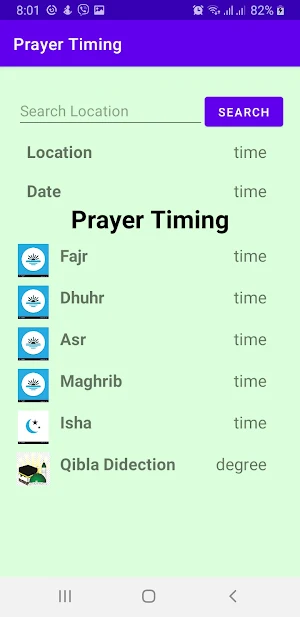 Prayer Timing Screenshot 2