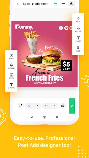 Social Media Post Maker, Poster & Graphic Design Screenshot 2