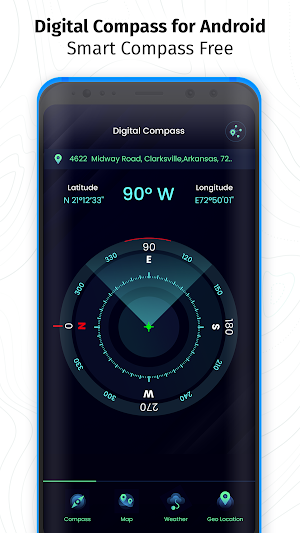 Digital Compass for Android -  Screenshot 0
