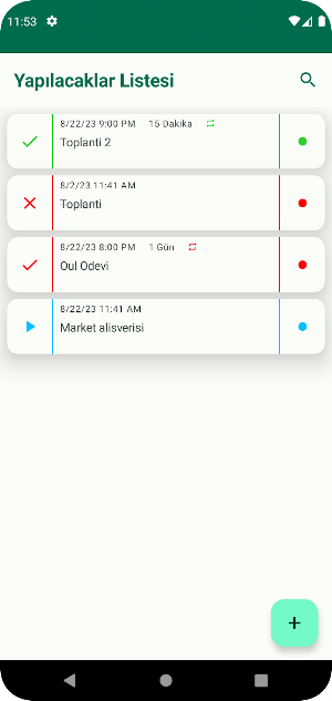 Yapılacaklar Screenshot 0