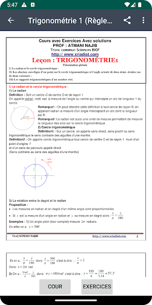 Math tronc commun Biof Screenshot 2