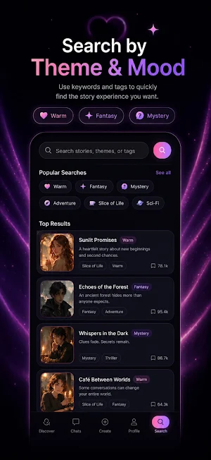 AmoraAI : Chat with Characters Screenshot 3