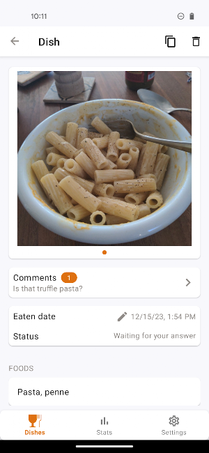 MyFoodRepo V2 Screenshot 1
