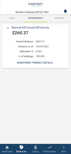 Definiti 401(k) Screenshot 3