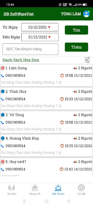 Order Menu Screenshot 3