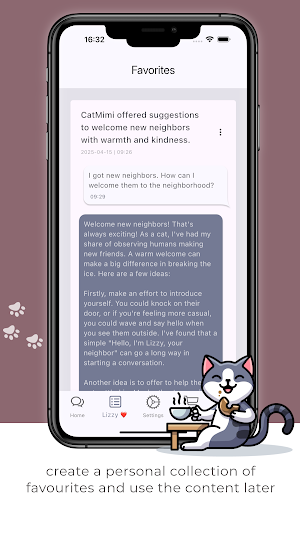 Cat Mimi - AI friend Screenshot 2