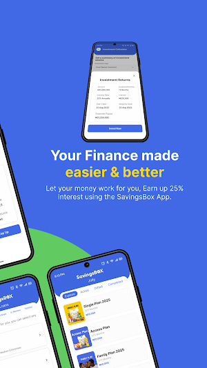 SavingsBox App Screenshot 1