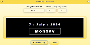 Event Weekday Calculator Screenshot 3