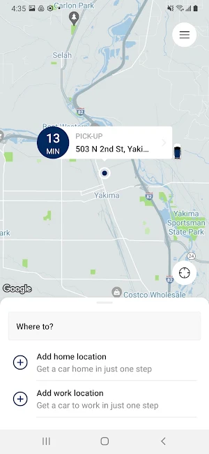 Yakima Valley Ride Share Screenshot 1
