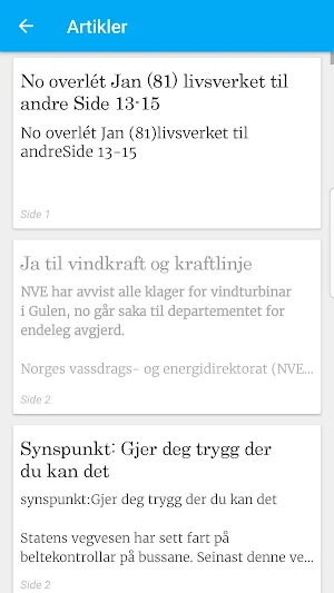 Strilen eAvis Screenshot 3