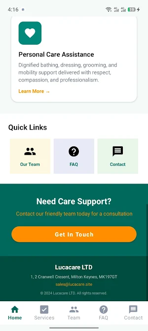 Luca Care Screenshot 2
