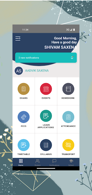 Gurukul Vidya Parent App Screenshot 2
