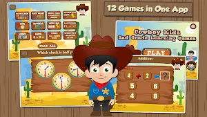 Cowboy Learning Games Grade 2 Screenshot 0