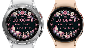 AZ282 Butterfly Watch Face Screenshot 2