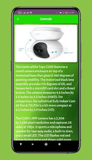 Tapo C200 WiFi IP Camera guide Screenshot 0