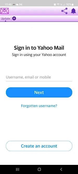 Login App-mail for yahoo Screenshot 2