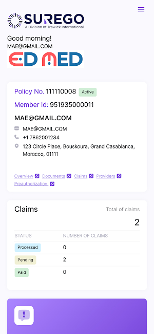 EDMED Health Plan Screenshot 3