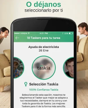Taskia, servicios a domicilio Screenshot 3