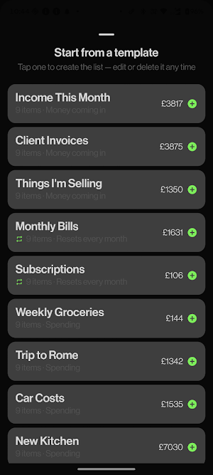 Checklist Pro: Expense Tracker Screenshot 1