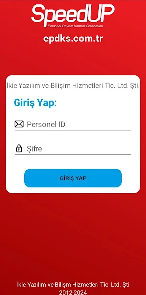 SpeedUP Mobil PDKS Screenshot 1