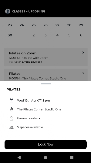 The Pilates Corner Screenshot 1