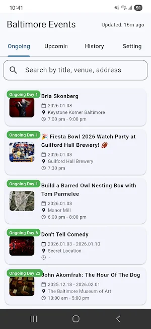 Baltimore Events & Festivals Screenshot 0