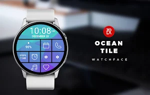 Ocean Tile Watch Face Screenshot 0