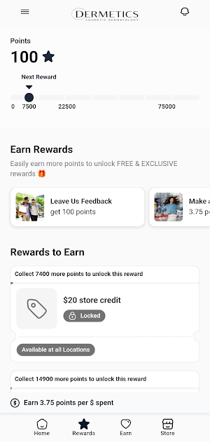Dermetics Rewards Screenshot 2