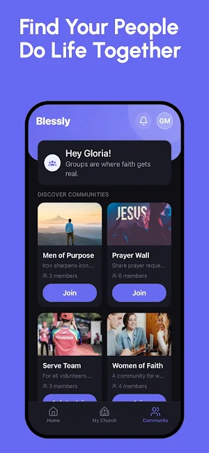 Blessly: Faith, Church & Bible Screenshot 2