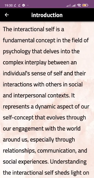 interactional self Screenshot 2