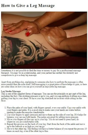 How to Do a Leg Massage Screenshot 2