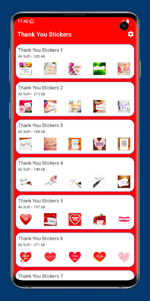 ThankYou Stickers for WhatsApp Screenshot 0