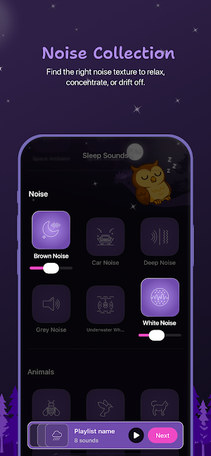 OWL - Sleep Sounds White Noise Screenshot 3
