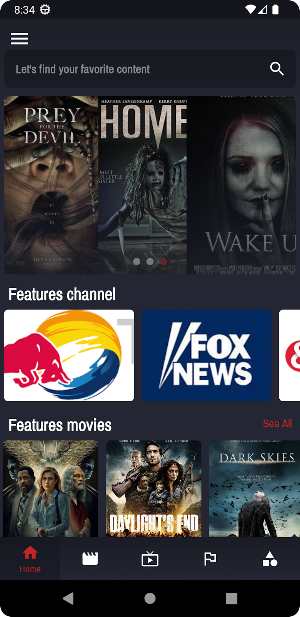 Movie app - Watch movie and TV Screenshot 1