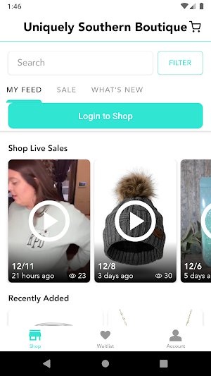 Uniquely Southern Boutique Screenshot 1