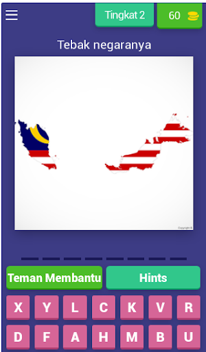 Tebak negara dari peta Screenshot 2