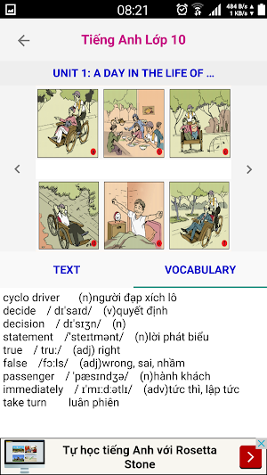 Tieng Anh Lop 10 - English 10 Screenshot 2