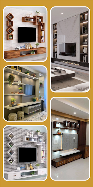 Modern TV Shelves Design Ideas Screenshot 3
