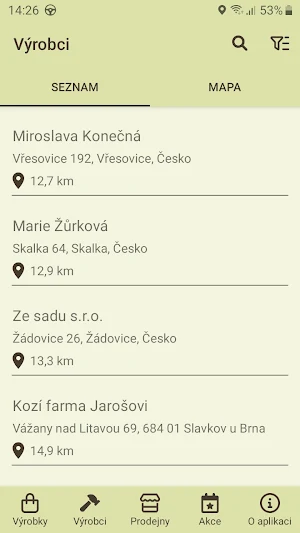Regionální značky Screenshot 1