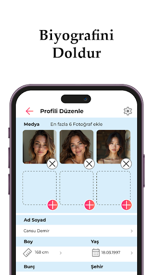 Flort App - Eşleş Tanış Screenshot 1