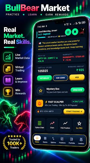 Paper Trading App - BullBear Screenshot 0