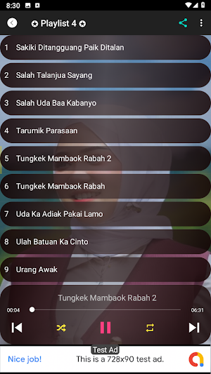 Lagu Minang Fauzana Offline Screenshot 1