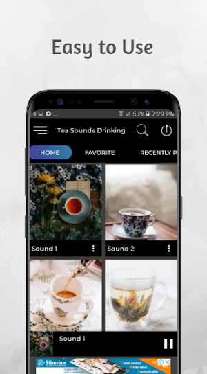 Tea Sounds Drinking Sounds Screenshot 1