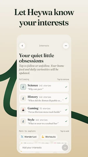 Heywa: Follow your curiosity Screenshot 2