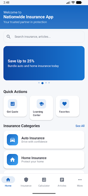 Nationwide Insurance App Screenshot 0