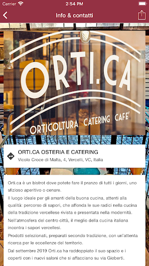 Ortica Bistrot Screenshot 1