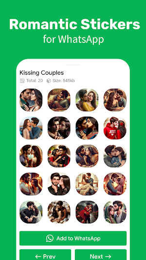Romantic Stickers - WASticker Screenshot 2