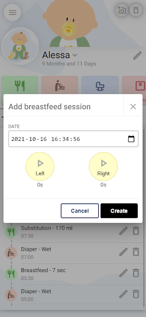 Baby Diary Screenshot 2